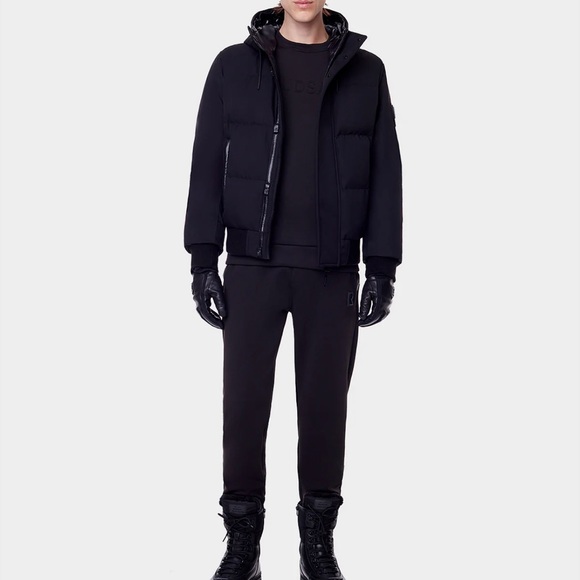 DALLAS MEN'S QUILTED DOWN BOMBER WITH REMOVABLE FAUX FUR - Picture 6 of 6